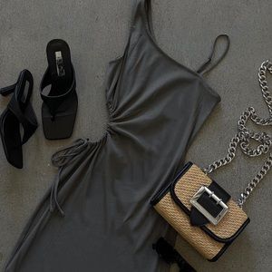 Breakthrough Mini Dress in Olive